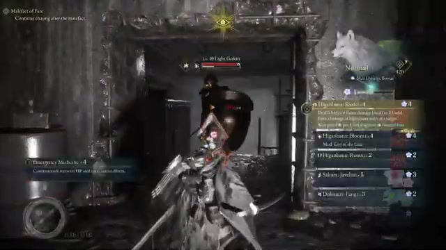 A Light Golem target in combat