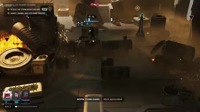 Rescue the fourth civilian with Hawks
