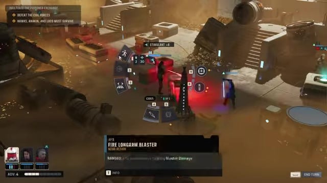 Heal the injured squad members
