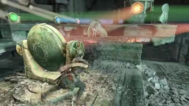 Bounce the red beam to the far left