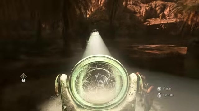 Bounce the beam to reveal the spear symbol
