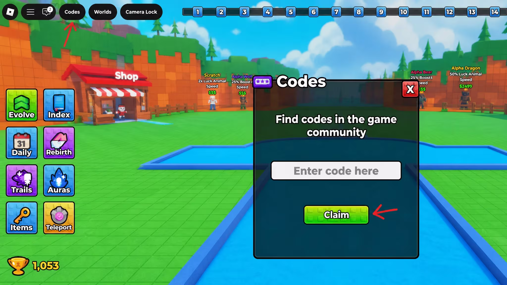 Redeem +1 Speed Evolve Codes