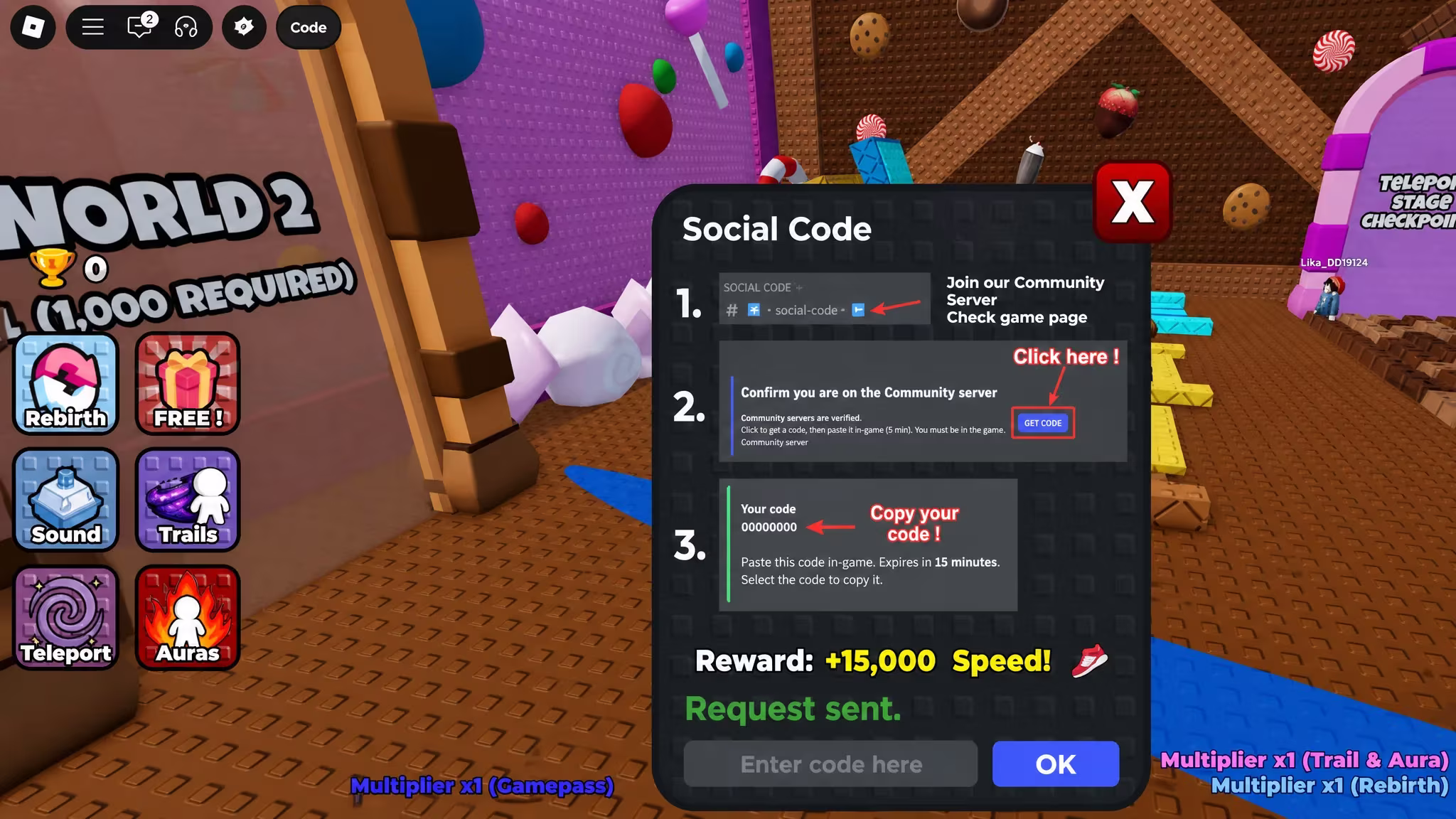 Redeem 1 Speed Keyboard Escape Codes
