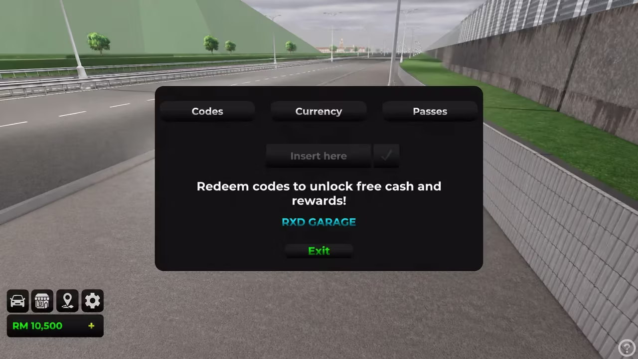 Moped Drag - the codes tab