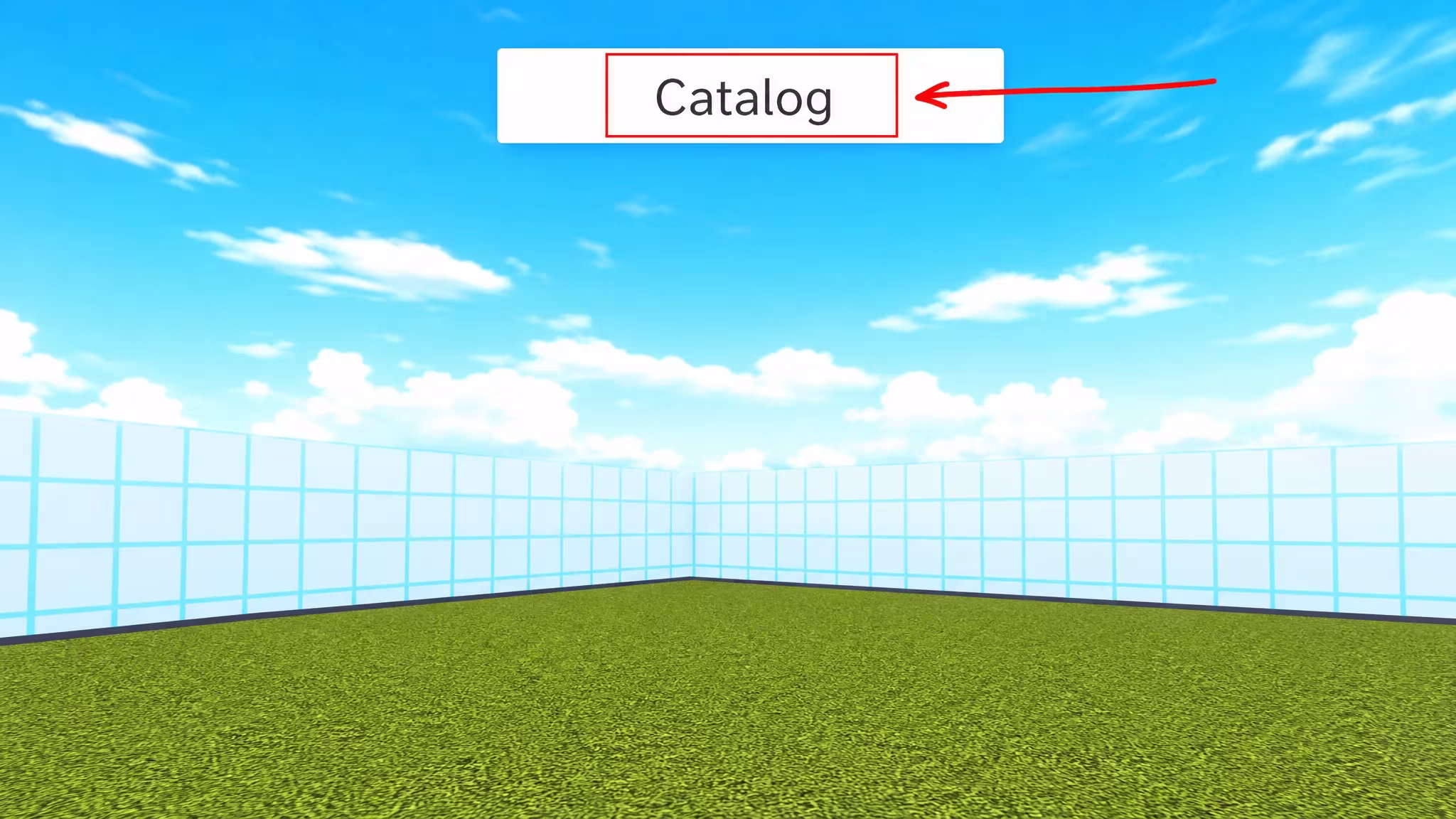 Catalog Heaven's top-middle Catalog button opening the item search bar