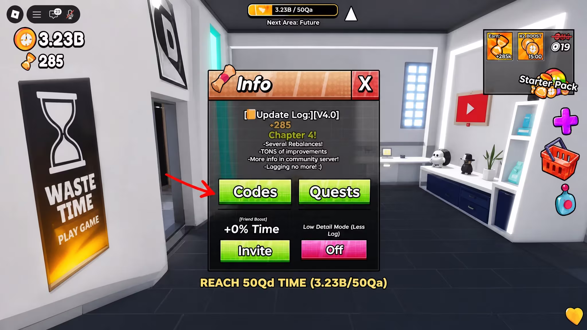 Waste Time code redemption