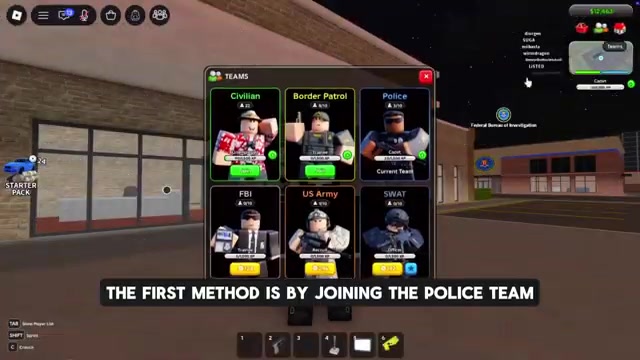 Join the police team