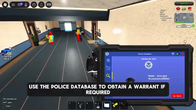 Pull a warrant from the police database