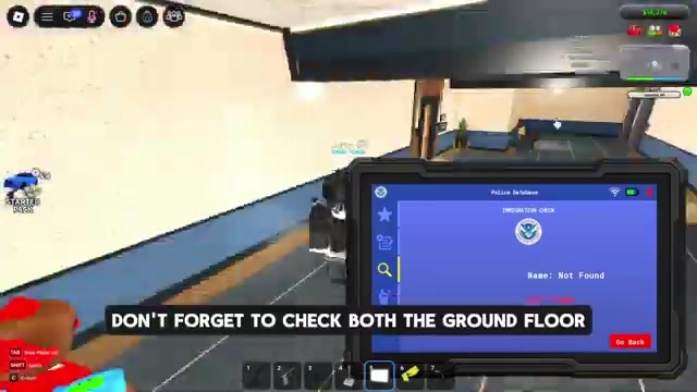 Sweep the ground floor and upstairs