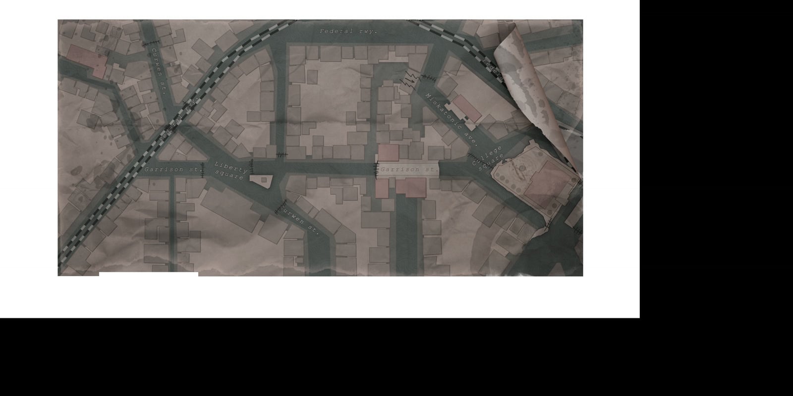 Flooded Interchange Map map in The Sinking City 2