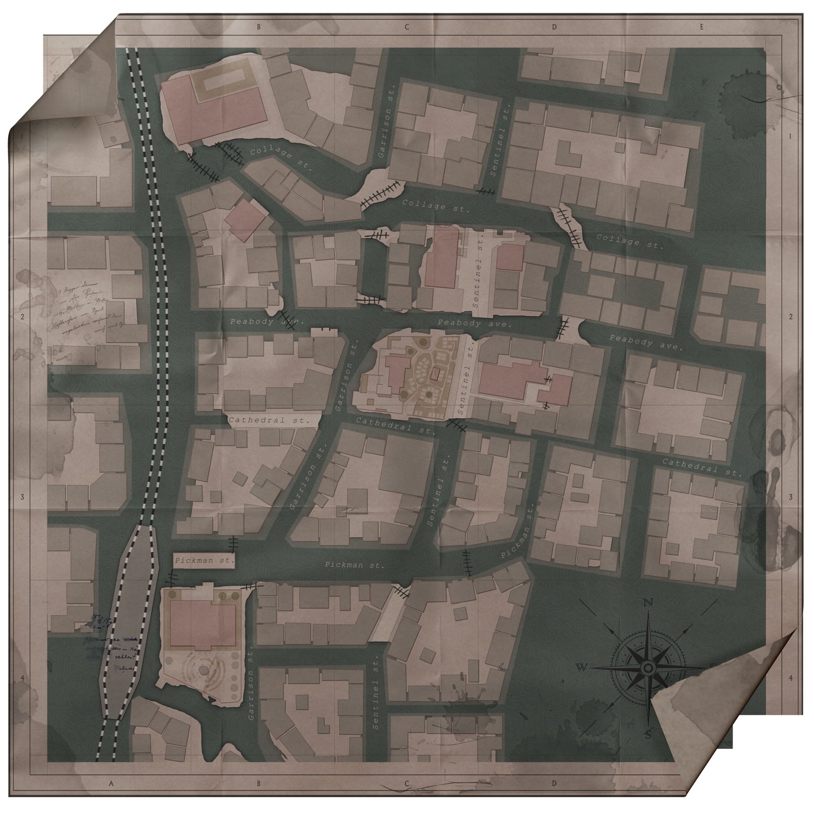 Tacs District Map map in The Sinking City 2