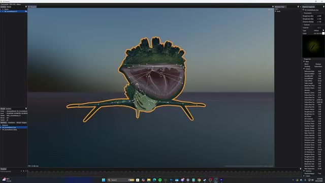 Unreleased creature models appear in the file viewer, including early animation work.
