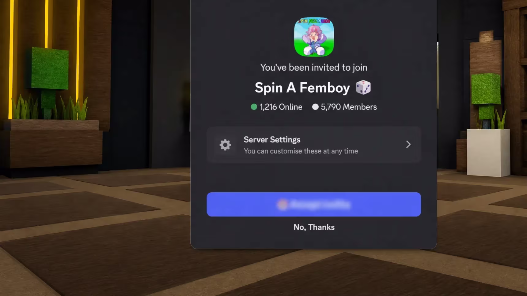 Spin a Femboy codes: A screenshot of a Discord server invite with a PT logo in the top right corner