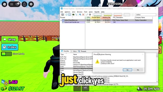 Close the ROBLOX_singletonEvent handle