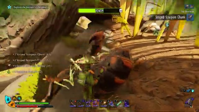 Loot the scorpion parts