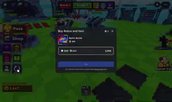 Open Trade from the left UI