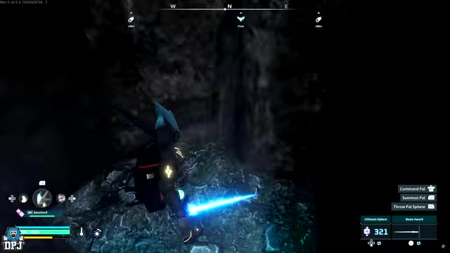 Climb up on the left