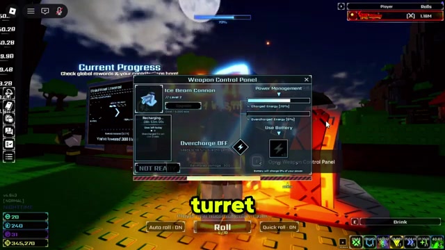Open the Weapon Control Panel