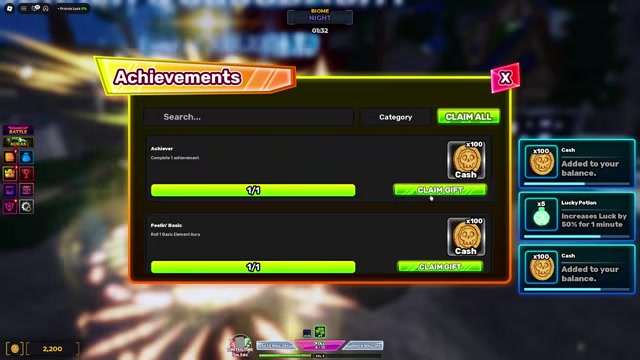 Claim achievements and use the skill tree for more progression.