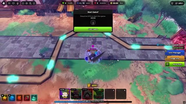 Select the starting position