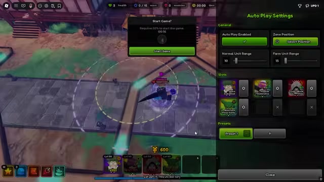 Save the preset