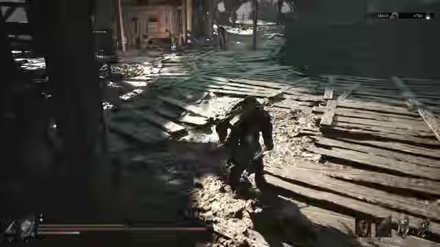 Cross the bridges into the Deserted Slums