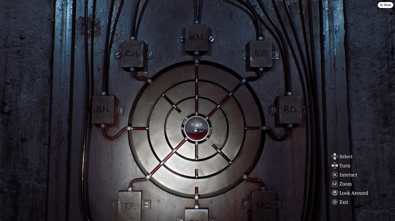 Correct order of circular blood dial in Silent Hill Townfall / YouTube - PerfectParadox