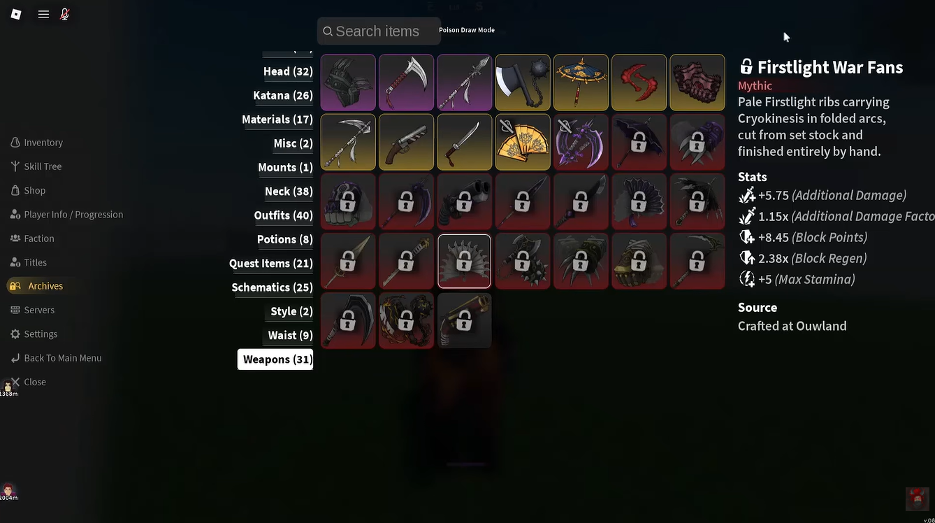 Firstlight War Fans stats and advantages / YouTube - BuilderBoyTV