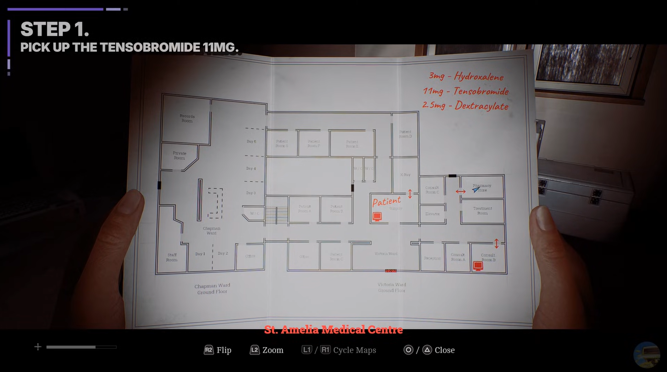 Surgery Room Pump Puzzle location / YouTube - 100% Guides