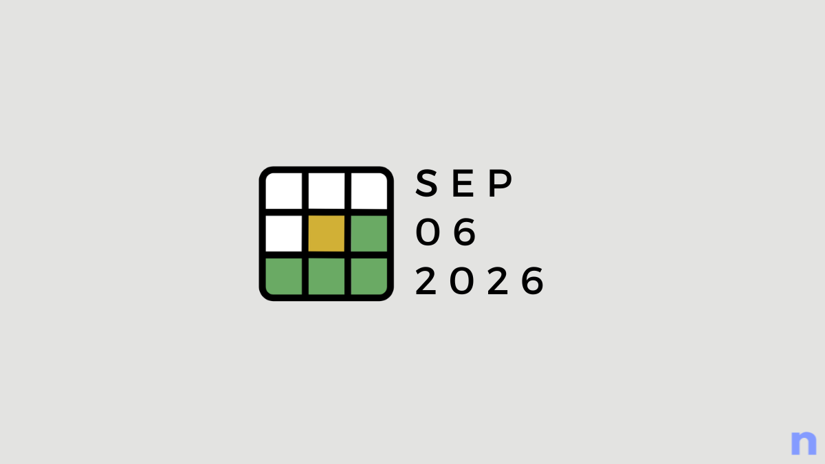 Wordle Hints and Answers: 06 September 2026