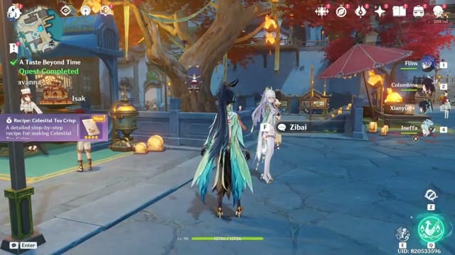 A Taste Beyond Time completion rewards