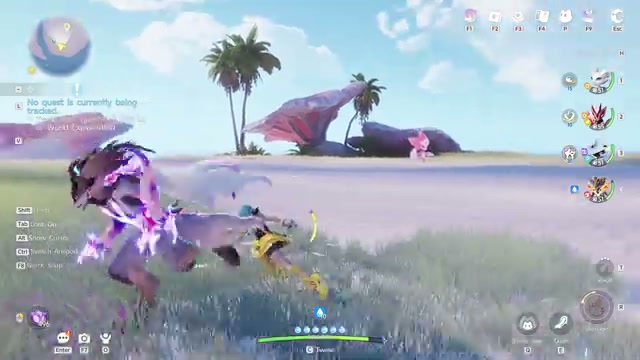 The island’s back-side search area beyond the NPC