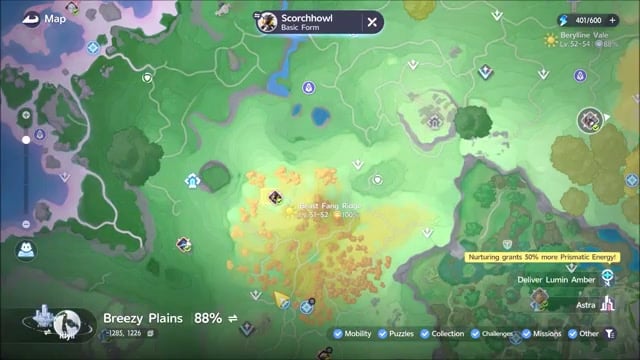 Thunderstorm Scorchhowl's lightning-marked habitat