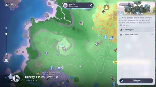 Minespine's orange-crystal cave route