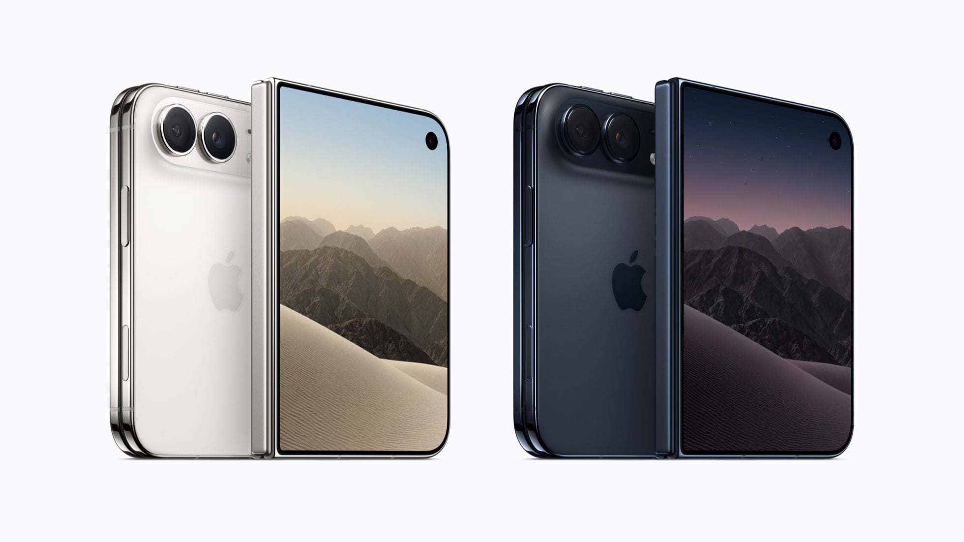 iPhone Duo in Star White and Night Sky