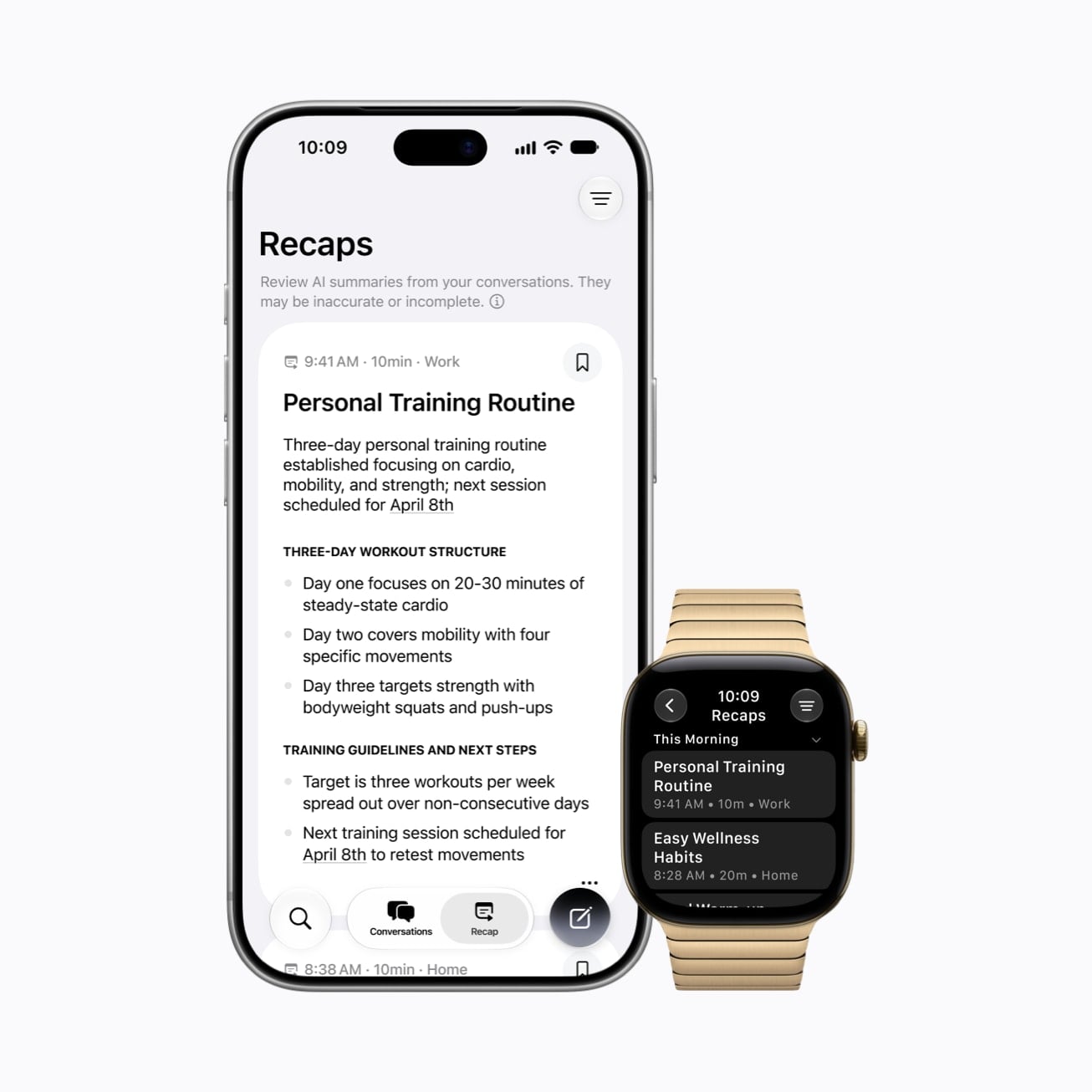 Siri Recap on Apple Watch Series 12 and iPhone 18 Pro