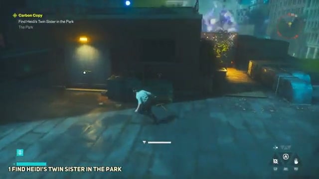 Enter the apartment building