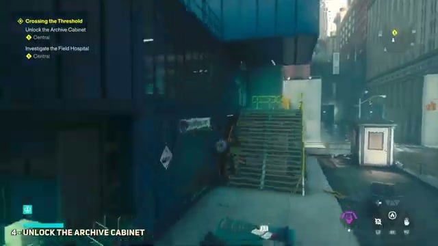 Open the green cabinet