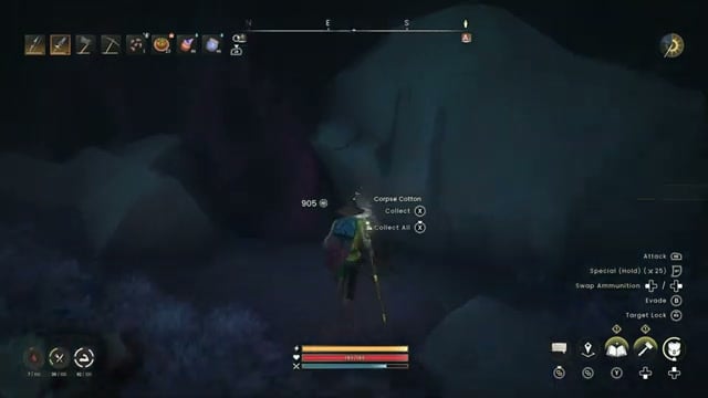 Gather Corpse Cotton from explosive pods