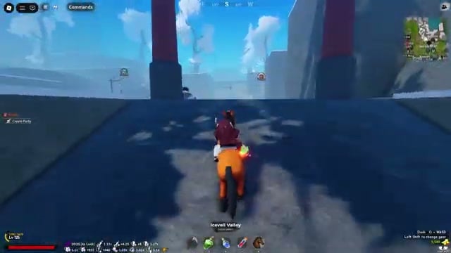 Ride toward Iceveil Valley