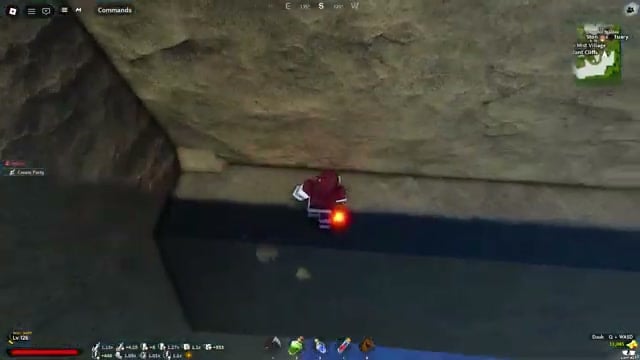 Drop into the flooded cave
