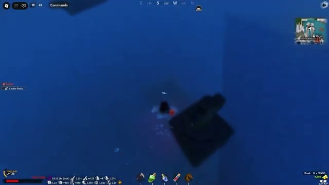 Swim into the cavern