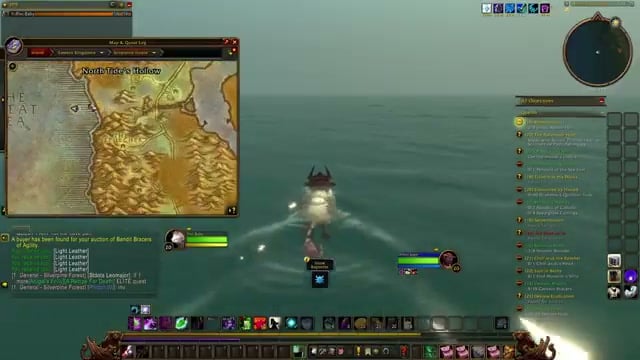 Reach the offshore search area