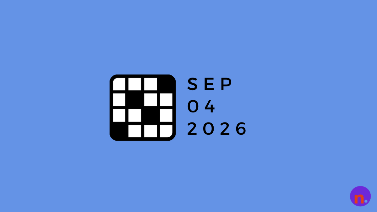 NYT Crossword Answers Today: September 04, 2026