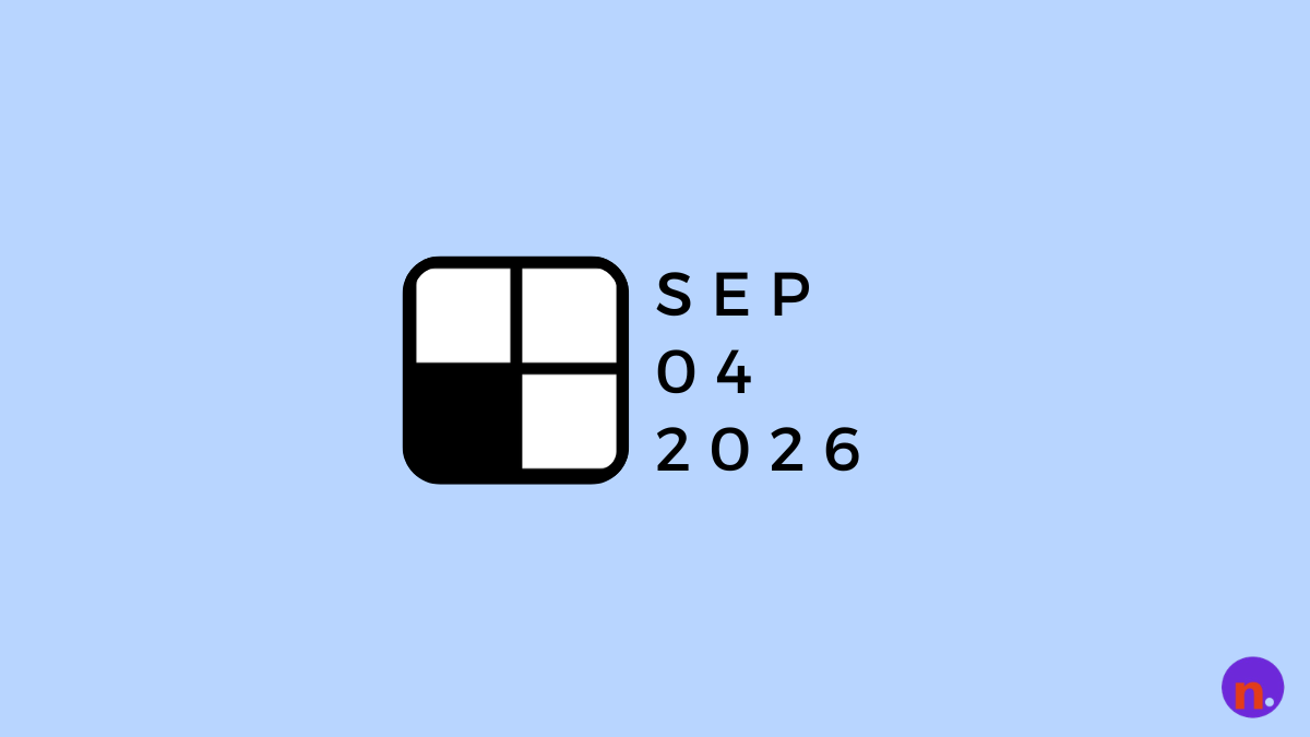 NYT Mini Hints and Answers Today: September 04, 2026