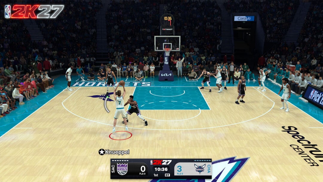 NBA 2K27 shot meter during gameplay