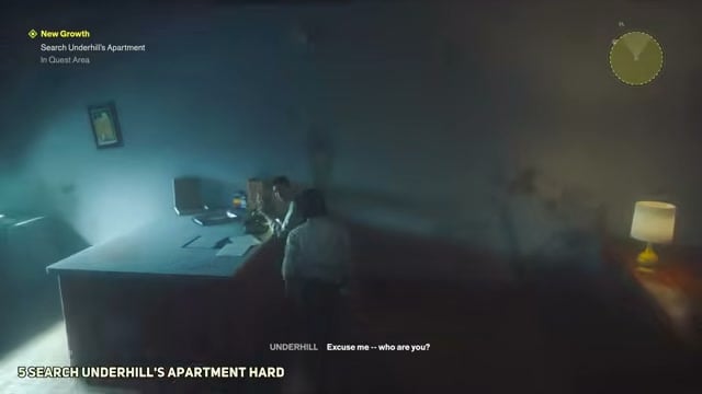 Dr. Underhill in her apartment