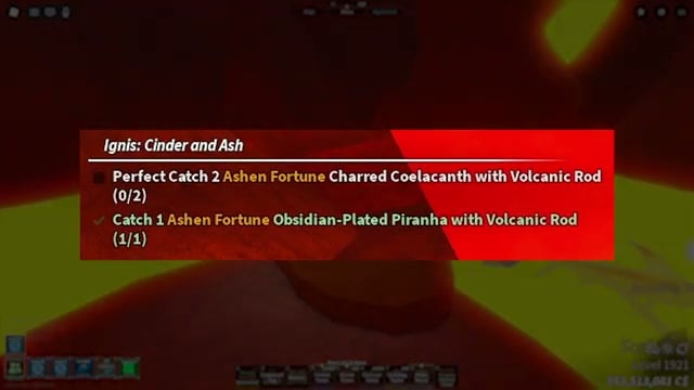 Complete Ignis’s Volcanic Rod catches