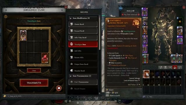 Convert unwanted set charms