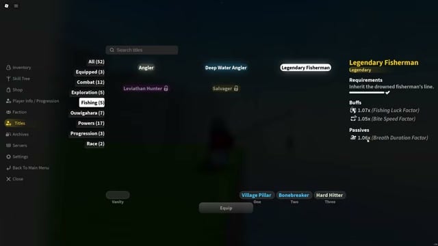 Unlock fishing at Mistfall Harbor
